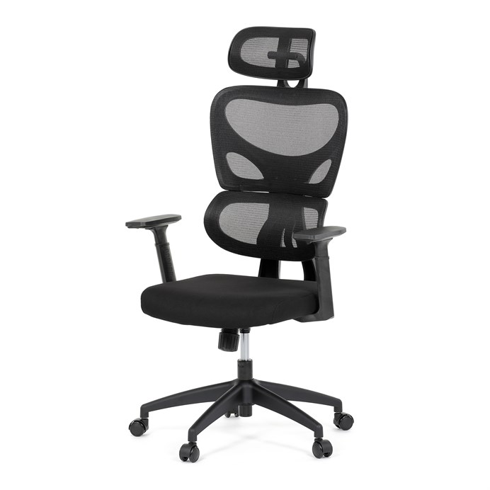 Kancelárska stolička, hojdací mechanizmus, čierna, KA-K2080 BK