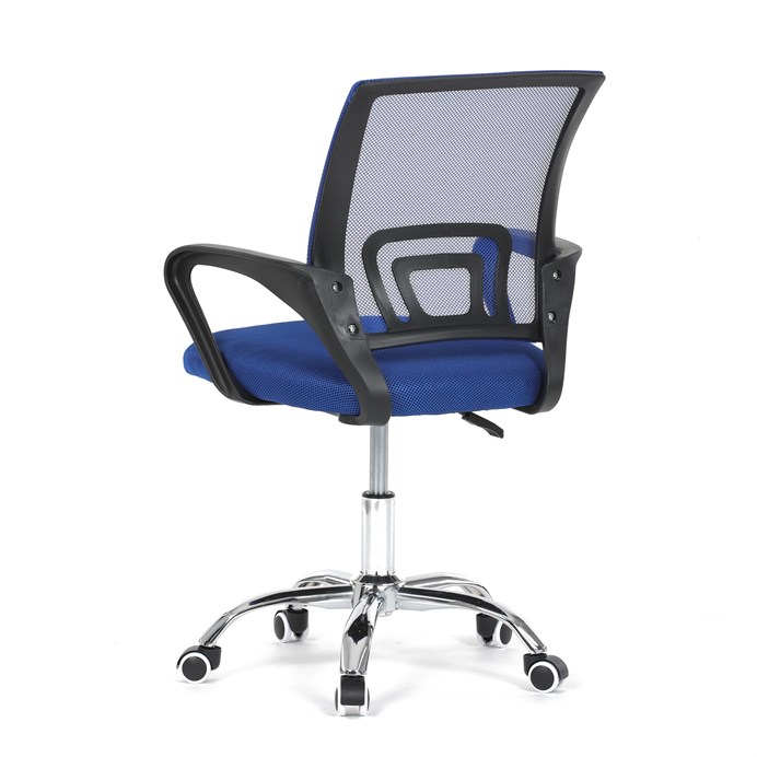 Detská stolička, hojdací mechanizmus, modrá sieťovina, KA-L103 BLUE