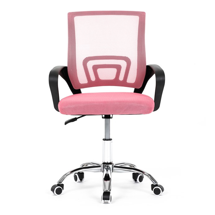 Detská stolička, hojdací mechanizmus, ružová sieťovina, KA-L103 PINK