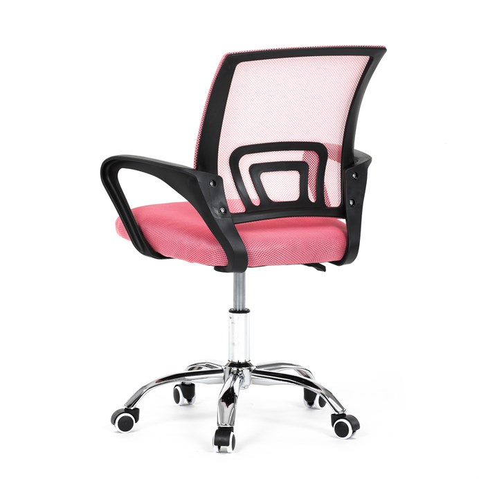 Detská stolička, hojdací mechanizmus, ružová sieťovina, KA-L103 PINK