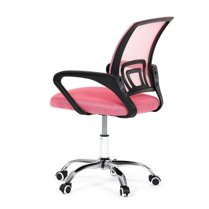 Detská stolička, hojdací mechanizmus, ružová sieťovina, KA-L103 PINK