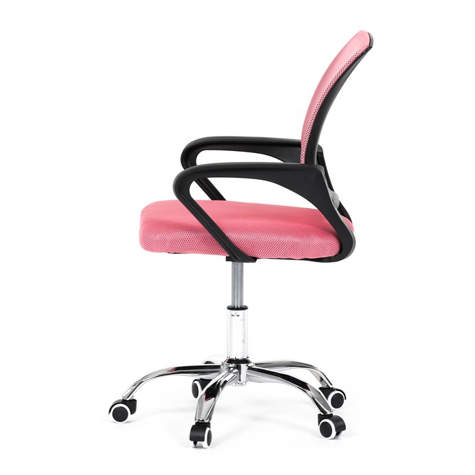 Detská stolička, hojdací mechanizmus, ružová sieťovina, KA-L103 PINK