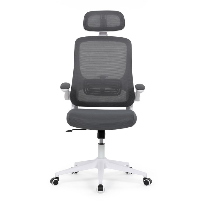 Kancelárska stolička, hojdací mechanizmus, šedá sieťovina, KA-Q843 GREY