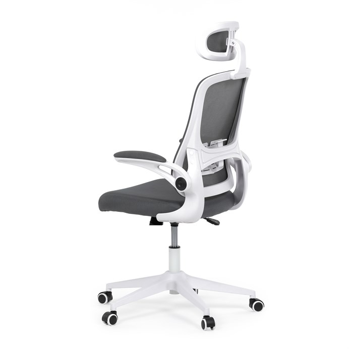 Kancelárska stolička, hojdací mechanizmus, šedá sieťovina, KA-Q843 GREY