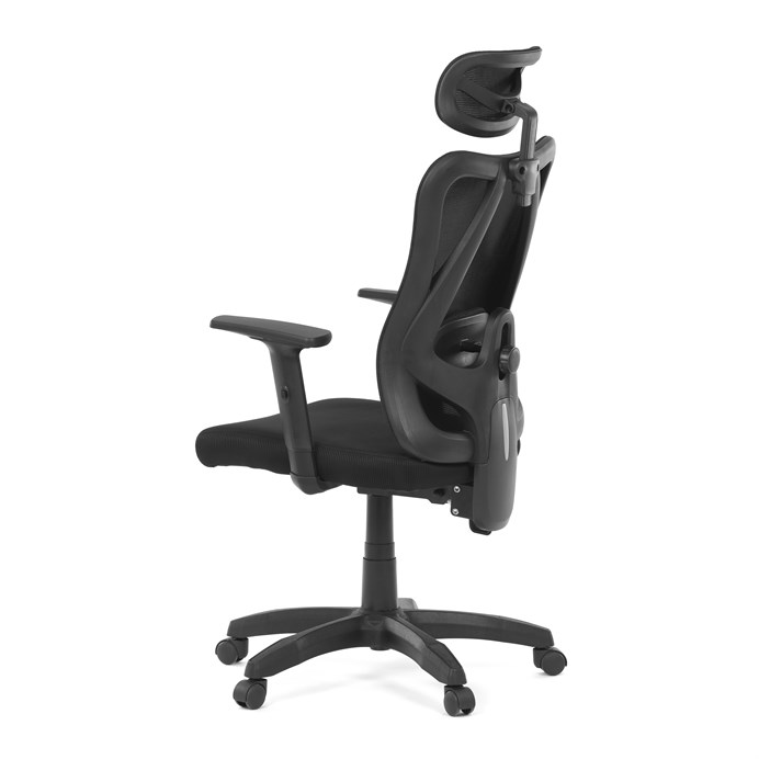 Kancelárska stolička, synchrónny mechanizmus, čierna sieťovina, KA-R215 BK