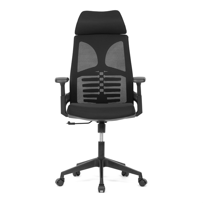 Kancelárska stolička, čierna MESH, plastový kříž KA-S247 BK