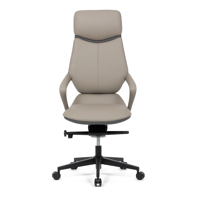 Kancelárske kreslo, synchrónny mechanizmus, šedá ekokoža, KA-T8426 GREY