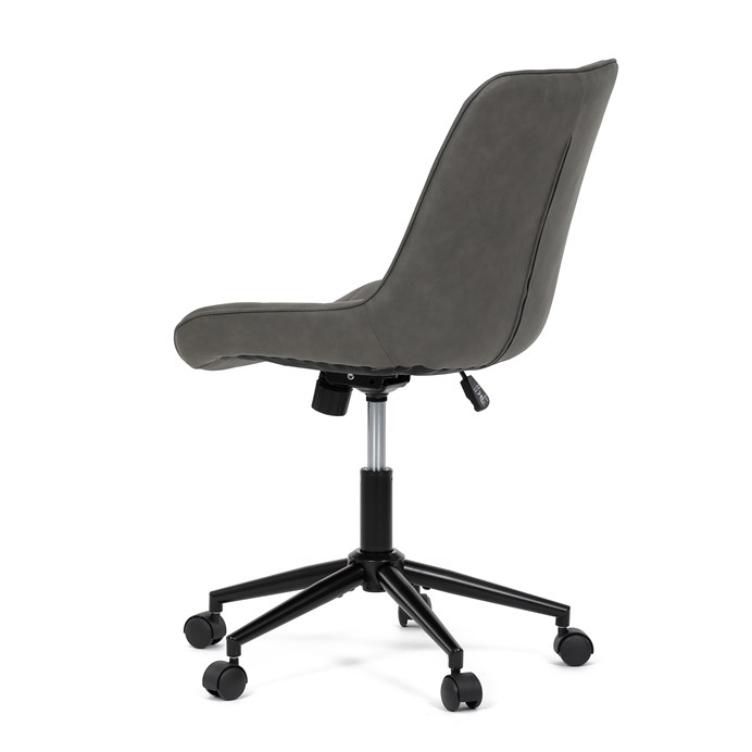 Pracovná stolička, výškovo nastaviteľná, šedá látka, KA-V3120 GREY3
