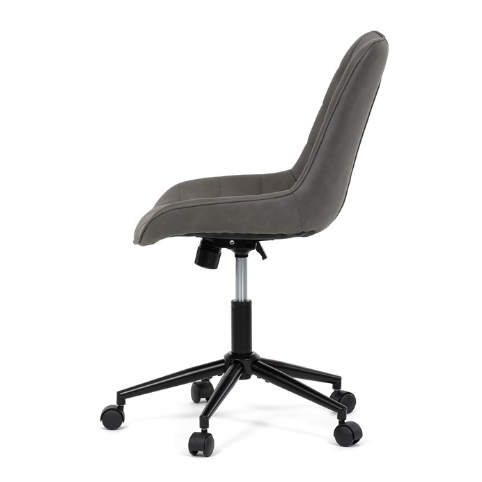 Pracovná stolička, výškovo nastaviteľná, šedá látka, KA-V3120 GREY3