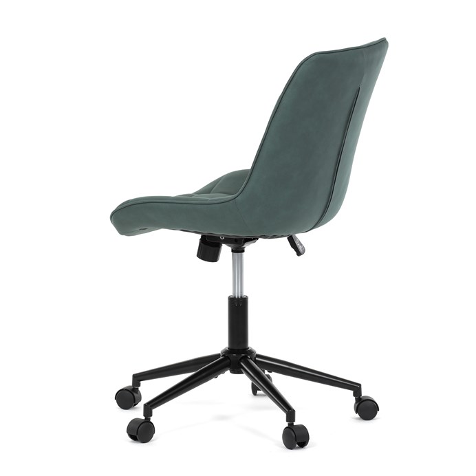 Pracovná stolička, výškovo nastaviteľná, zelená látka, KA-V3120 GRN3