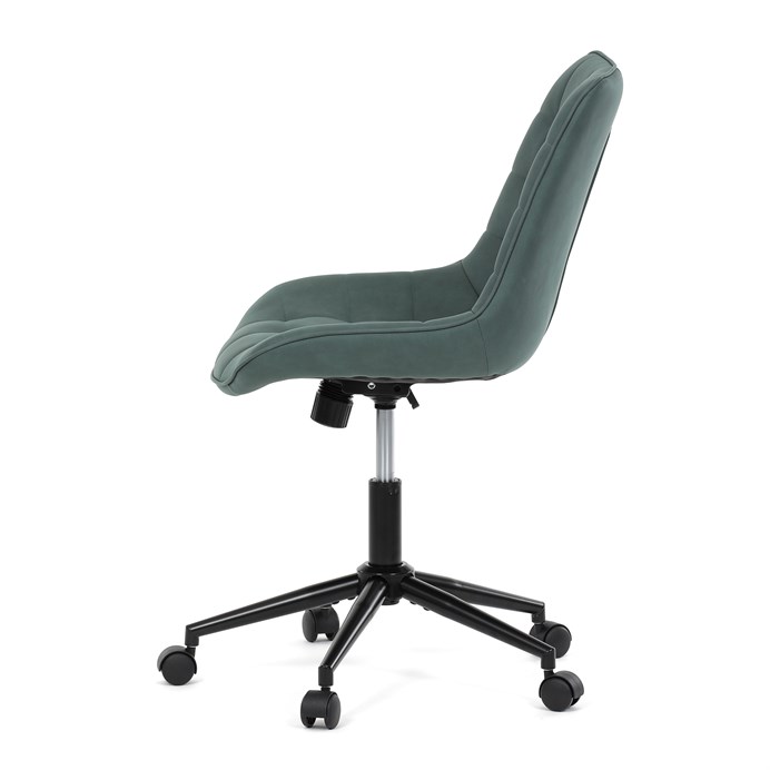 Pracovná stolička, výškovo nastaviteľná, zelená látka, KA-V3120 GRN3