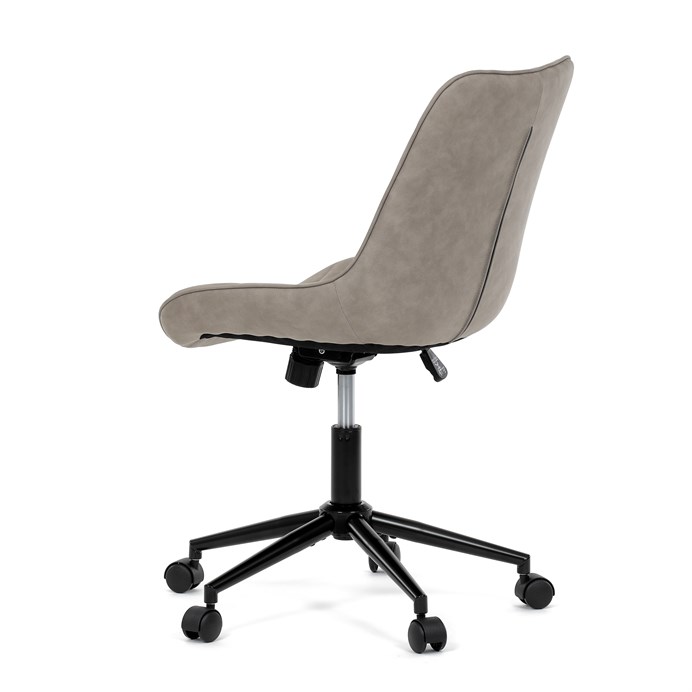 Pracovná stolička, výškovo nastaviteľná, béžová látka, KA-V3120 LAN3