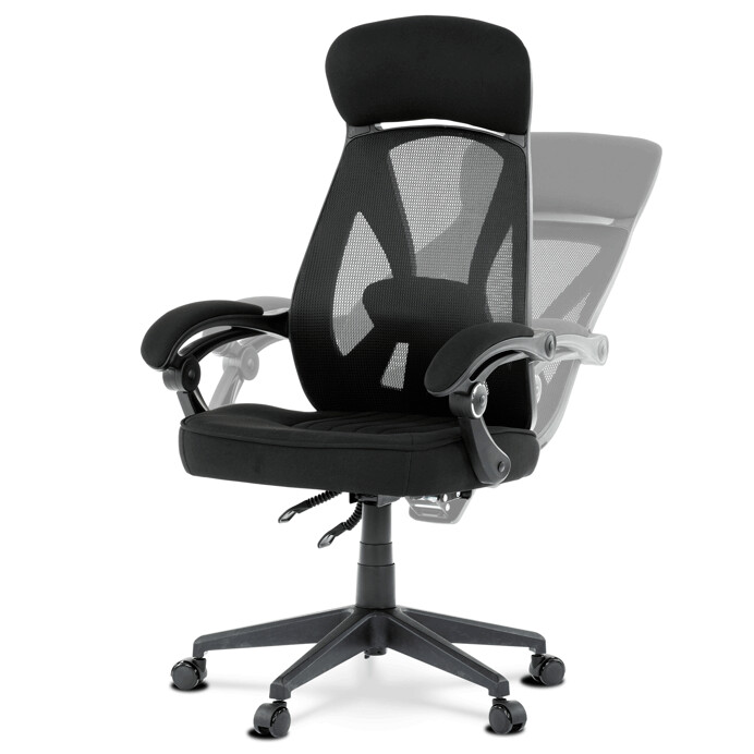Kancelárska stolička, hojdací mechanizmus, čierna sieťovina, KA-Y309 BK