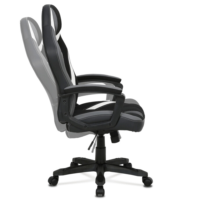 Kancelárska stolička šedá látka KA-Y326 GREY