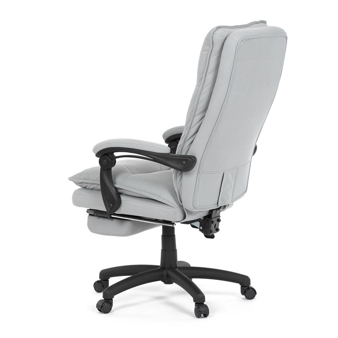 Kancelárske kreslo, synchrónny mechanizmus, strieborná látka, KA-Y350 SIL