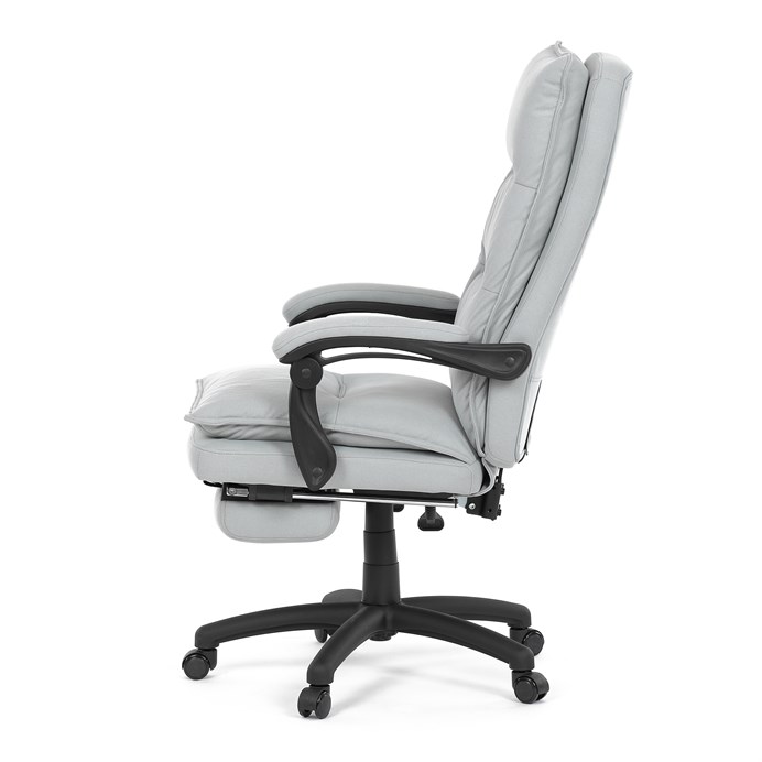 Kancelárske kreslo, synchrónny mechanizmus, strieborná látka, KA-Y350 SIL