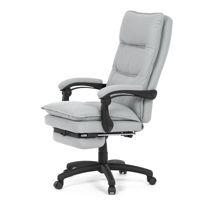 Kancelárske kreslo, synchrónny mechanizmus, strieborná látka, KA-Y350 SIL