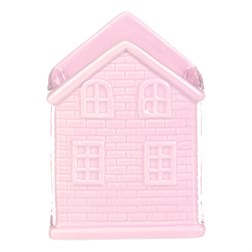 Obal na květiny - tvar domku, barva růžovo-fialová
