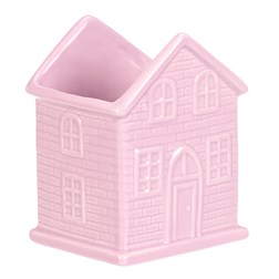 Obal na květiny - tvar domku, barva růžovo-fialová