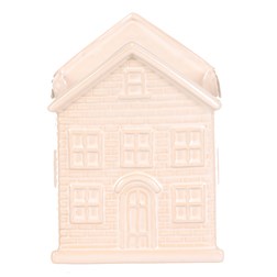 Obal na květiny - tvar domku, barva krémová