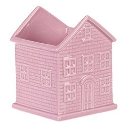 Obal na květiny - tvar domku, barva růžovo-fialová