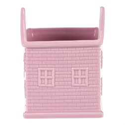 Obal na květiny - tvar domku, barva růžovo-fialová