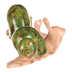 Šnek - keramická dekorace, mix 2 druhů, cena za 1 ks