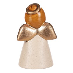 Anděl keramický, krémová barva.