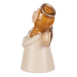 Anděl keramický, krémová barva.