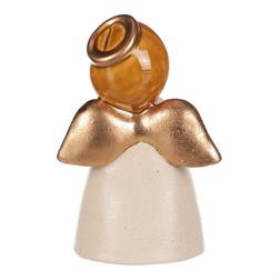 Anděl keramický, krémová barva.