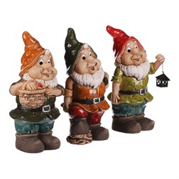 Trpaslík - keramika, mix 3 druhů, cena za 1 ks