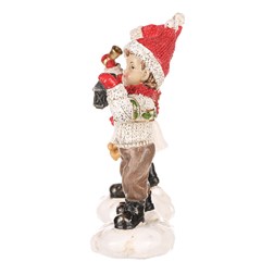 Chlapec nebo dívka v červeném - středně velcí, polyresin, cena za 1 ks.