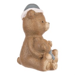 Medvědice s medvídětem - sedící, keramika.