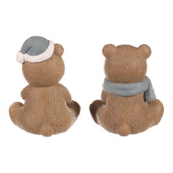 Medvídek sedící - mix 2 druhů, keramika, cena za 1 ks.