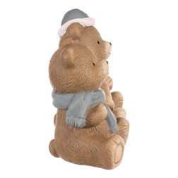 Medvídek sedící - mix 2 druhů, keramika, cena za 1 ks.