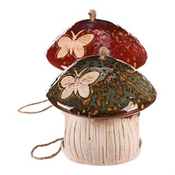 Krmítko keramické - tvar houba, mix 2 druhů, cena za 1 ks