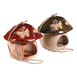 Krmítko keramické - tvar houba, mix 2 druhů, cena za 1 ks