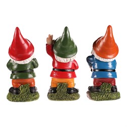 Trpaslík - zahradní dekorace, polyresin, mix 3 druhů, cena za 1 ks