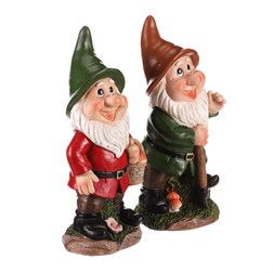 Trpaslík - zahradní dekorace, polyresin, mix 2 druhů, cena za 1 ks