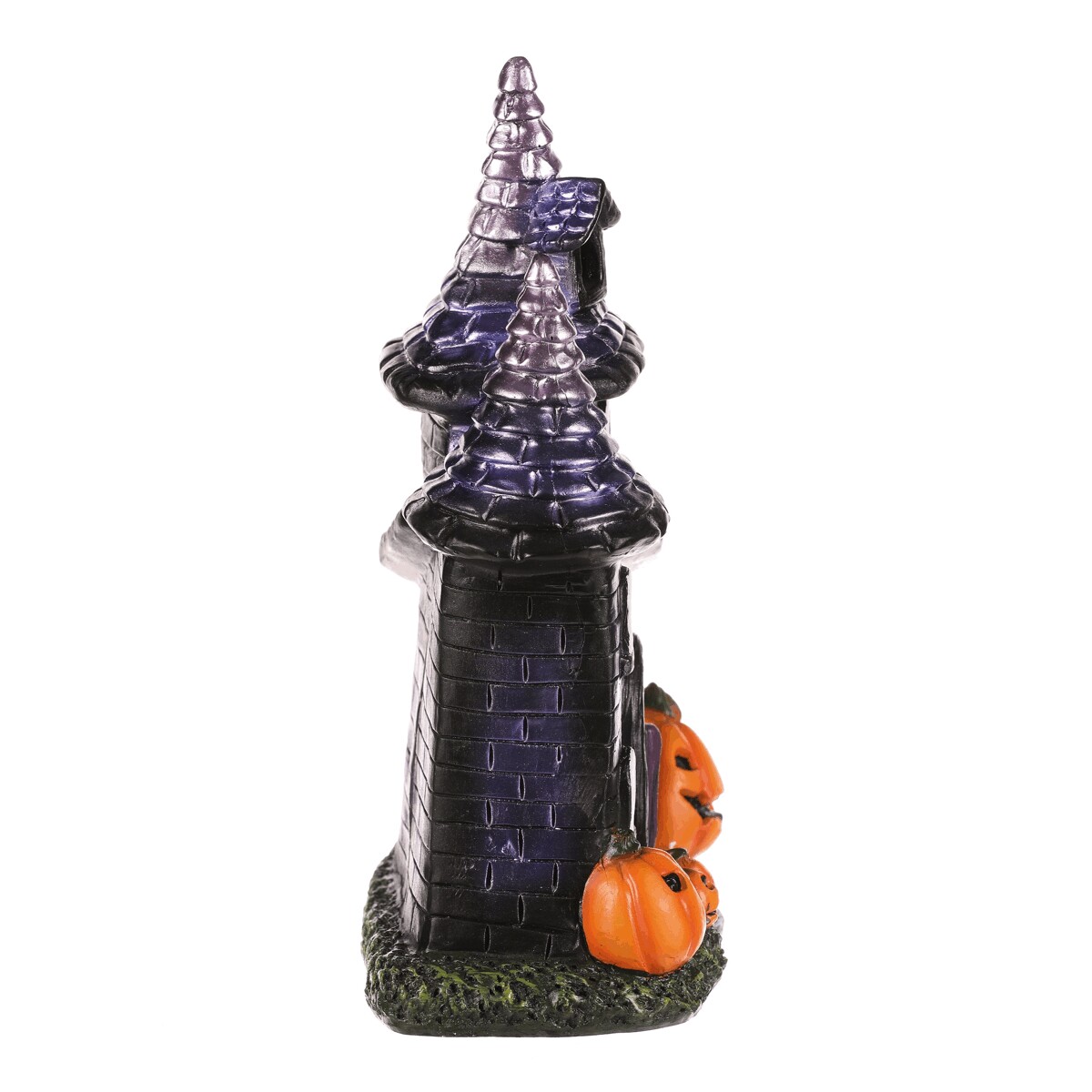 Dom z magnézia - Halloween, LED osvetl., čierny s tekvicami Čierna