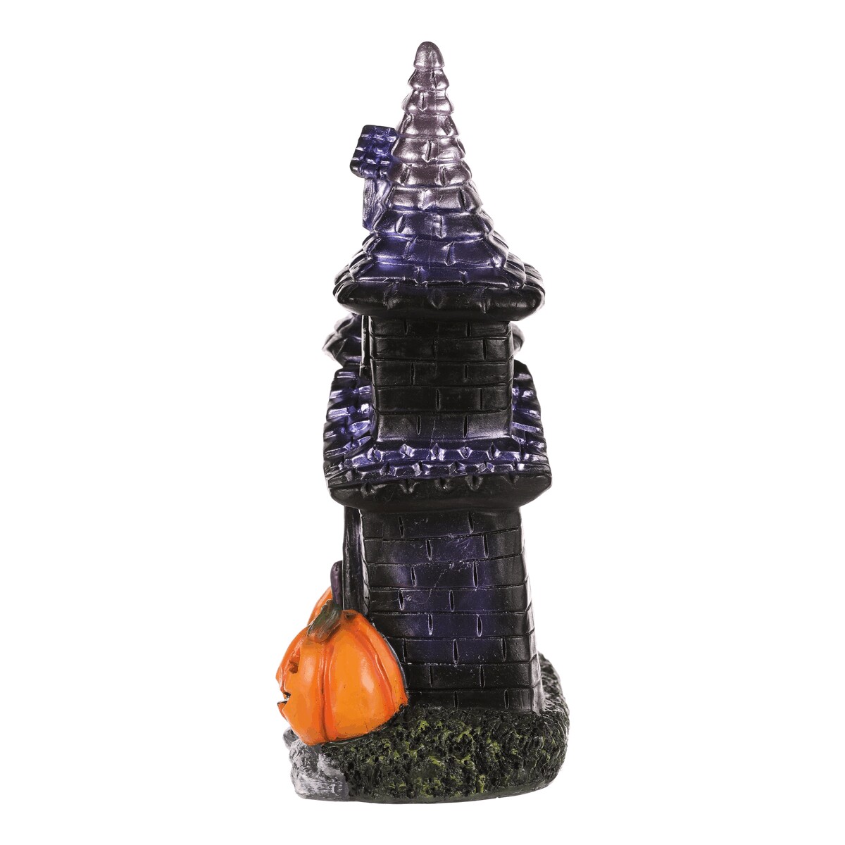 Dom z magnézia - Halloween, LED osvetl., čierny s tekvicami Čierna