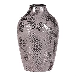 Obal keramický - tvar antické nádoby, střední, barva stříbrná