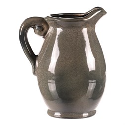 Váza keramická - tvar džbán, střední, barva šedá