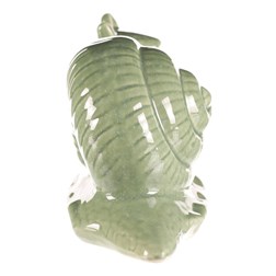 Šnek keramický - zahradní dekorace, malý, zelený