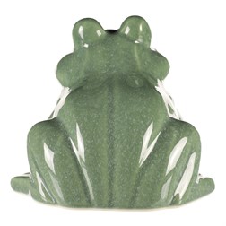 Žába keramická - zahradní dekorace, malá, zelená