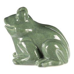 Žába keramická - zahradní dekorace, malá, zelená
