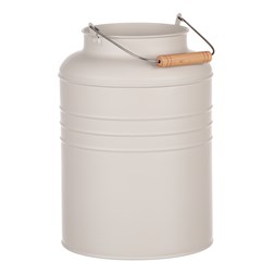 Váza kovová, šedivé barva.