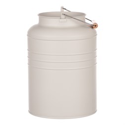 Váza kovová, šedivé barva.