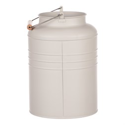 Váza kovová, šedivé barva.