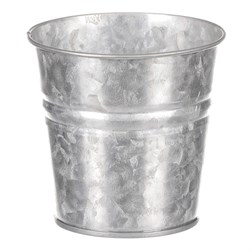 Obal kovový, zinková barva.